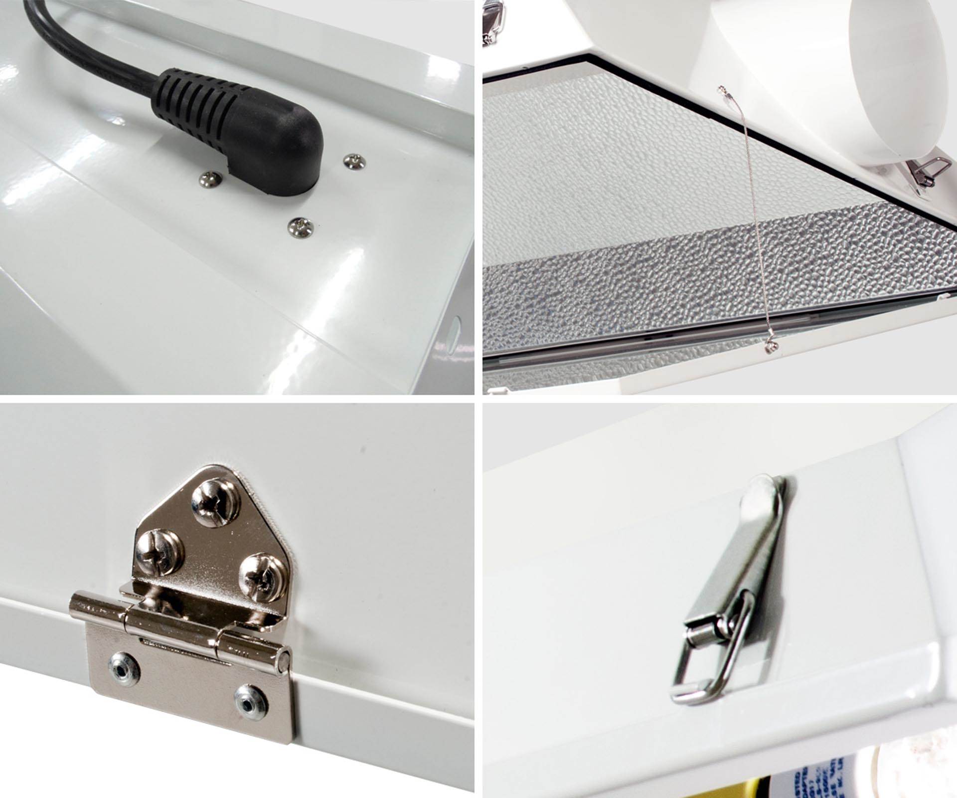 NEW! Hydrofarm Raptor 6" Air Cooled Grow Light Fixture Reflector Hood | RP6AC - VMInnovations