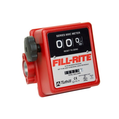 Fill-Rite 3 Wheel Mechanical 1 Inch 50 PSI 5 to 20 GPM Fuel Tank Meter(Open Box)