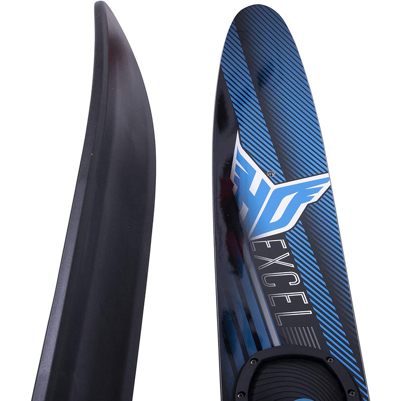HO Skis Blast 67-Inch Waterskiing Combo Skis w/ Trainer Bindings, One Size, Blue