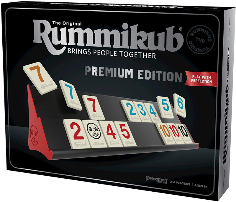 Pressman Original Rummikub Premium Edition Tile Game with Large Numbered Tiles