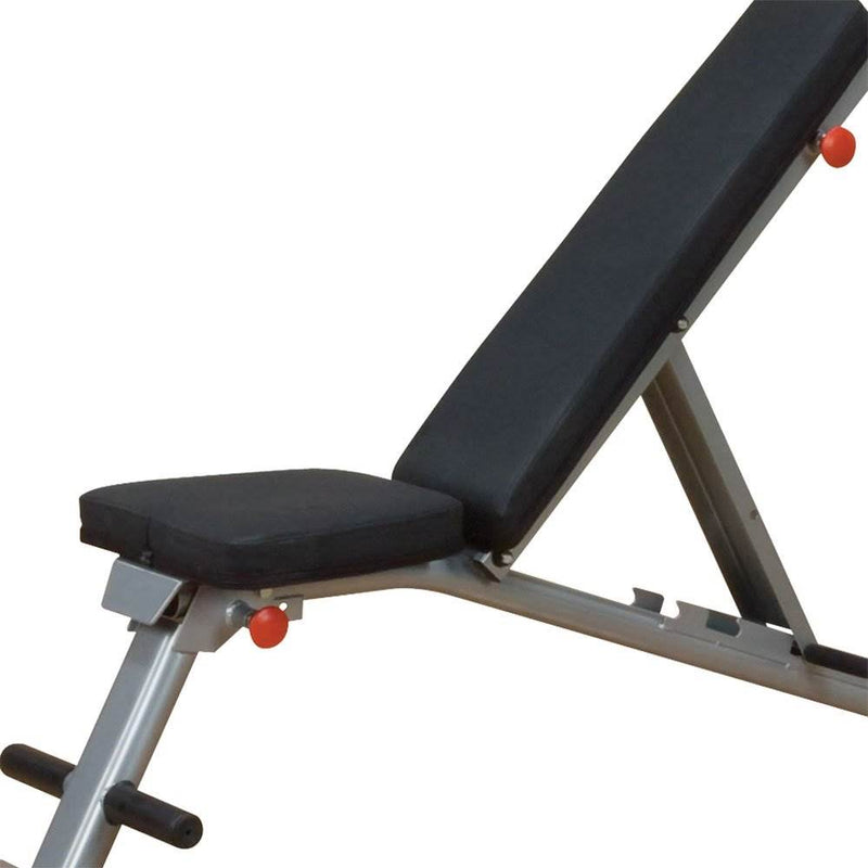 Body Solid Folding Adjustable Exercise Workout Bench + 7&