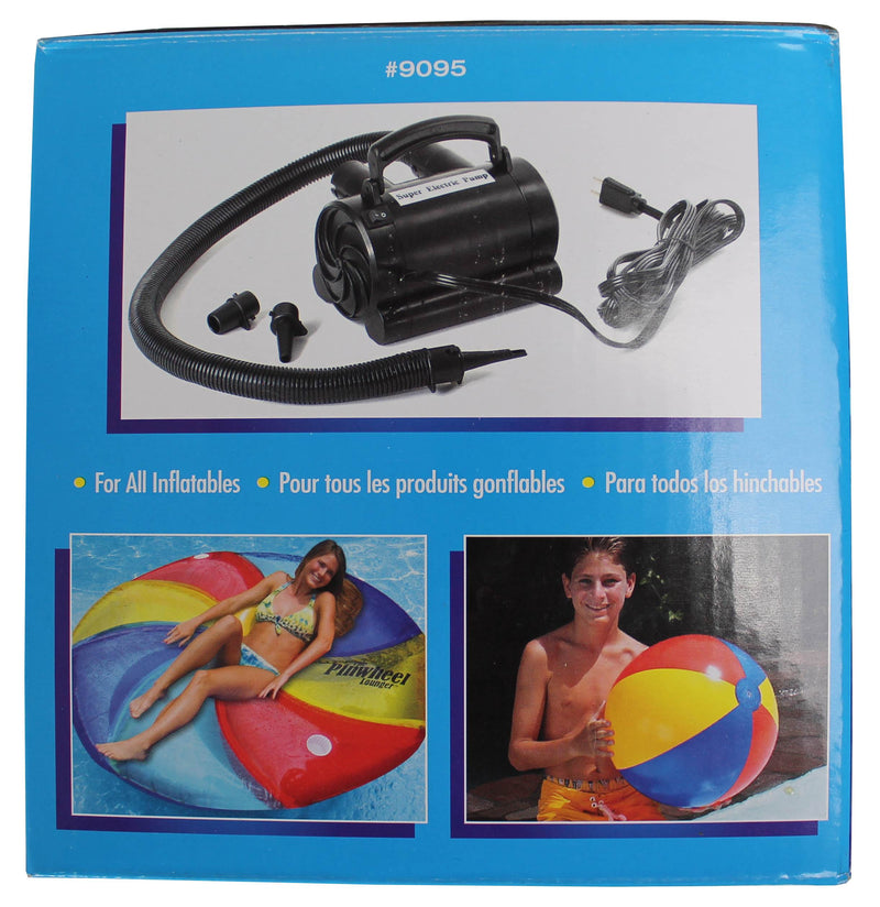 Swimline 110V Electric Air Pump for Inflatable Rafts, Toys, and Air Mattresses - VMInnovations