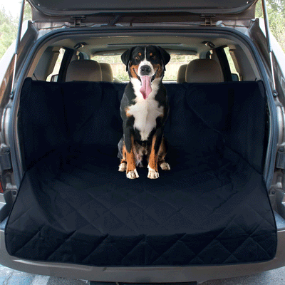 FrontPet XLarge Adjustable Padded Quilt Interior Cargo Cover Pet Liner, Black