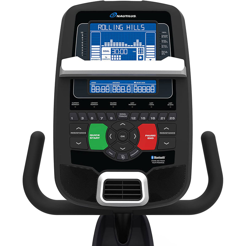 Nautilus R618 Recumbent Stationary Home Gym Cardio Cycling Workout Exercise Bike