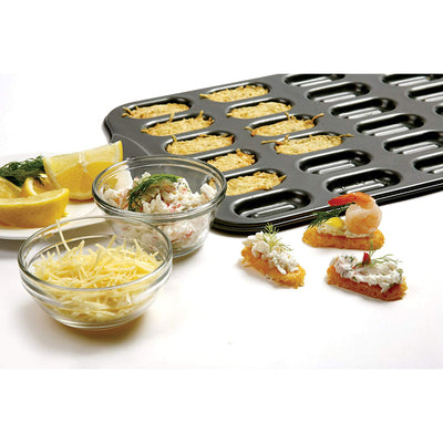 Norpro 3954 Mini Filled Sandwich Cookie Pan with Premium Nonstick Surface, Gray