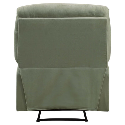 ACME Arcadia Smooth Microfiber Recliner Chair with External Handle, Sage Green