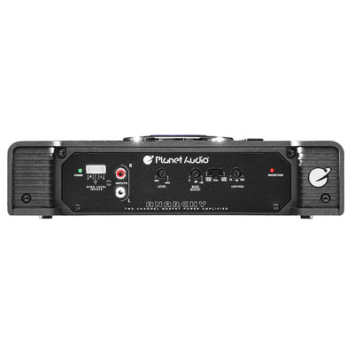 Planet Audio AC600.2 600W 2 Channel MOSFET Class A/B Power Stereo Amp (4 Pack)