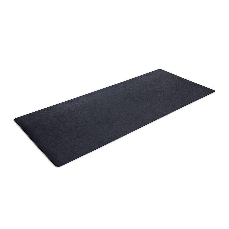 MotionTex Fitness 36 x 84 Inch Pebbled Texture Protective Equipment Mat, Black
