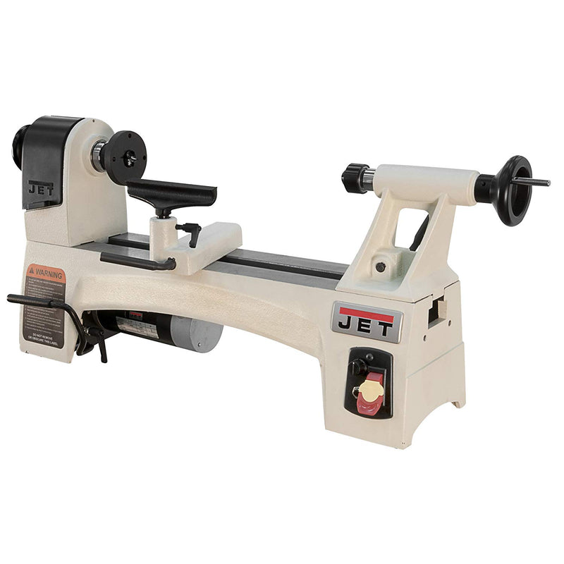 Jet JWL-1015VS 10 Inch by 15 Inch Variable Spindle Speed Woodworking Mini Lathe