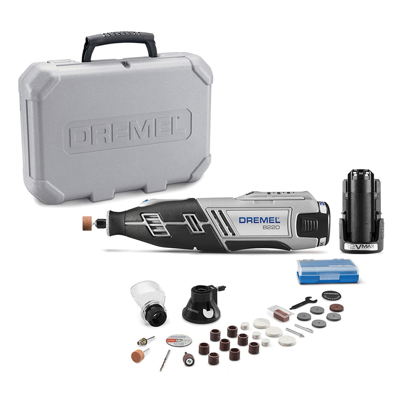 Dremel 8220-2/28 12V Max Lithium-Ion Cordless Rotary Tool Kit with Carrying Case