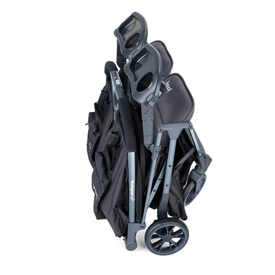 Joovy 8239 Kooper X2 Double Folding Adjustable Recline Portable Stroller, Gray