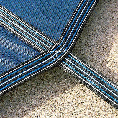 Yard Guard Deck Lock Mesh 16' x 32' + 8' Center Steps Swimming Pool Safety Cover