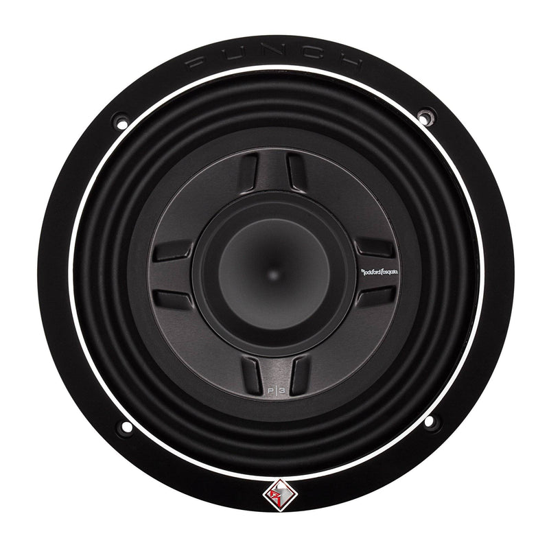 Rockford Fosgate PS3 8" 300W Car Audio Shallow Mount 4 Ohm DVC Subwoofer P3SD4-8