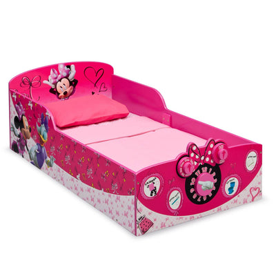 Delta Children Minnie Mouse Interactive Wood Toddler Bed Kids Bedroom Furniture