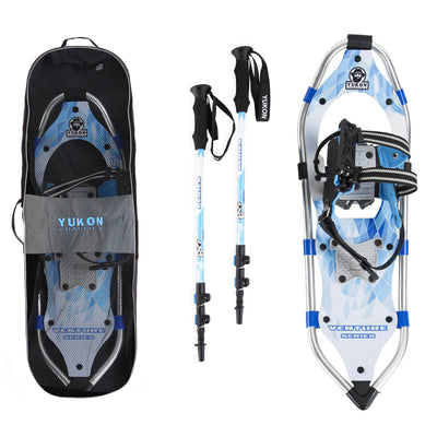 Yukon Charlie's 8 x 21 Inch Women's Snowshoe Kit with Poles and Bag (Used)