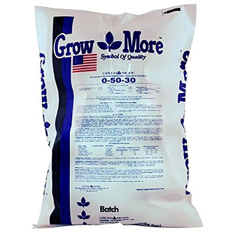Grow More GR35088 Cold Water 0-50-30 Soluble Concentrated Plant Fertilizer 25lbs