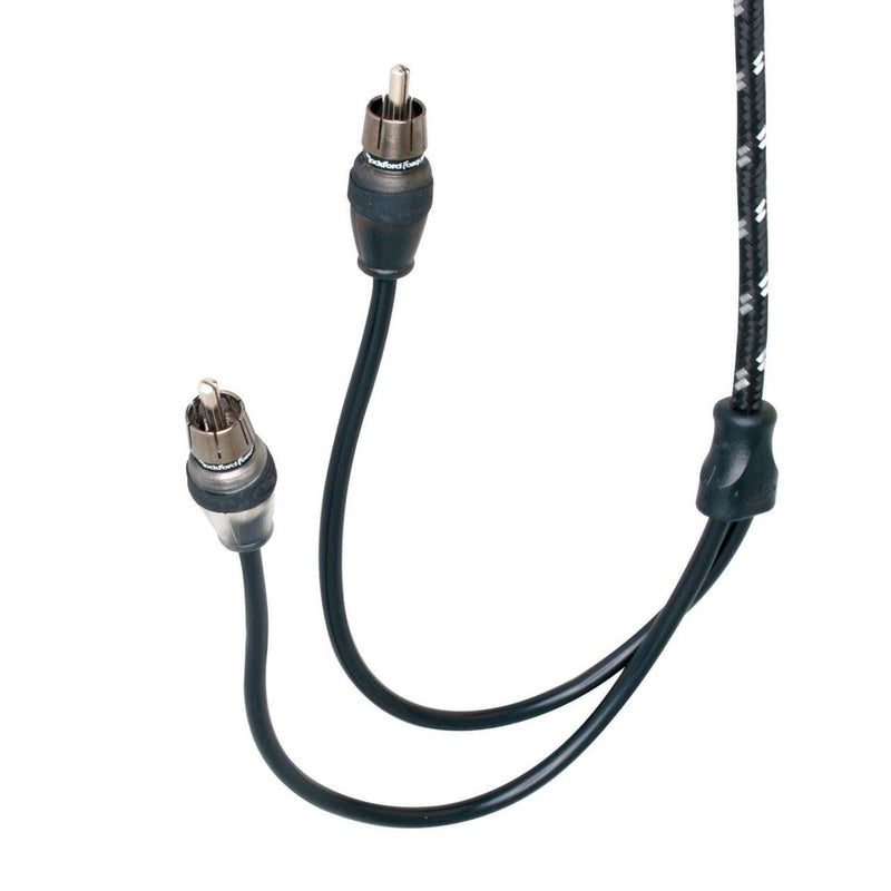 Rockford Fosgate Car Audio 20" Premium Dual Twist 6 Cut Connector Signal Cable