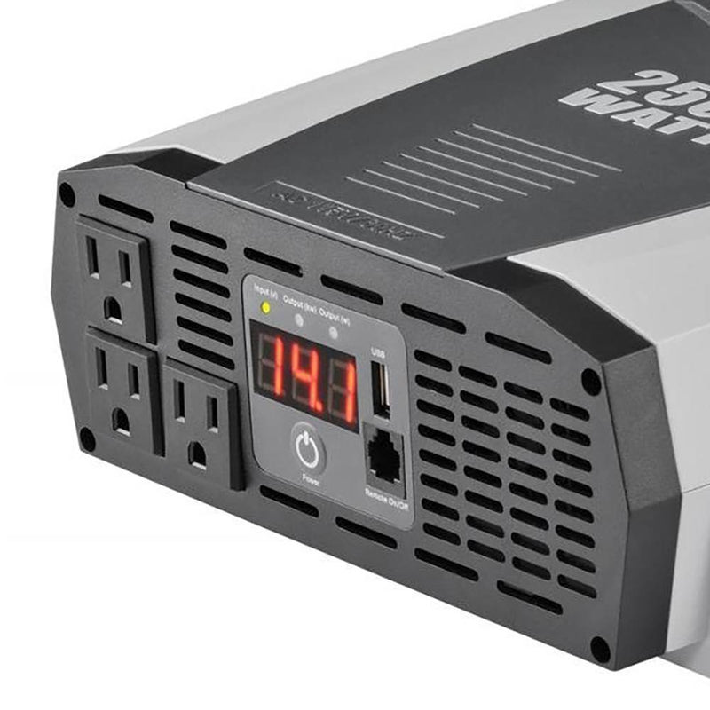 Cobra CPI2590 2500 Watt 5 Level Protection Car Power Inverter with 3 AC Outlets