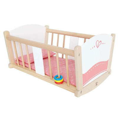 Hape Wooden Baby Doll Highchair + Play Baby Cradle + Diaper Changing Table