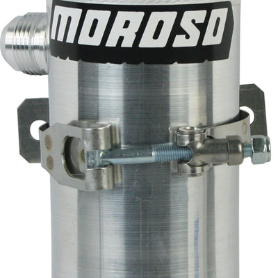 Moroso 85465 Engine Oil Breather Tank and Catch Can with 12AN Male Fittings