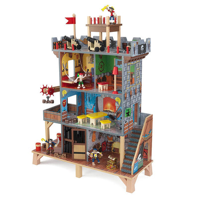 KidKraft Pirates Island Hideout Treasure Cove and Ship Play Set with Figures