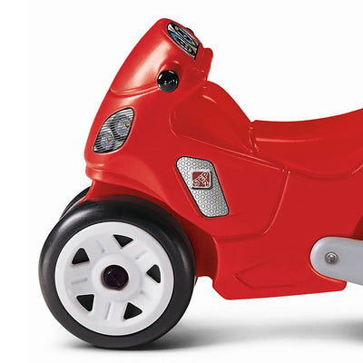 Step2 Toddler Child Manually Operated Motorcycle Tricycle Ride On Kid Toy, Red