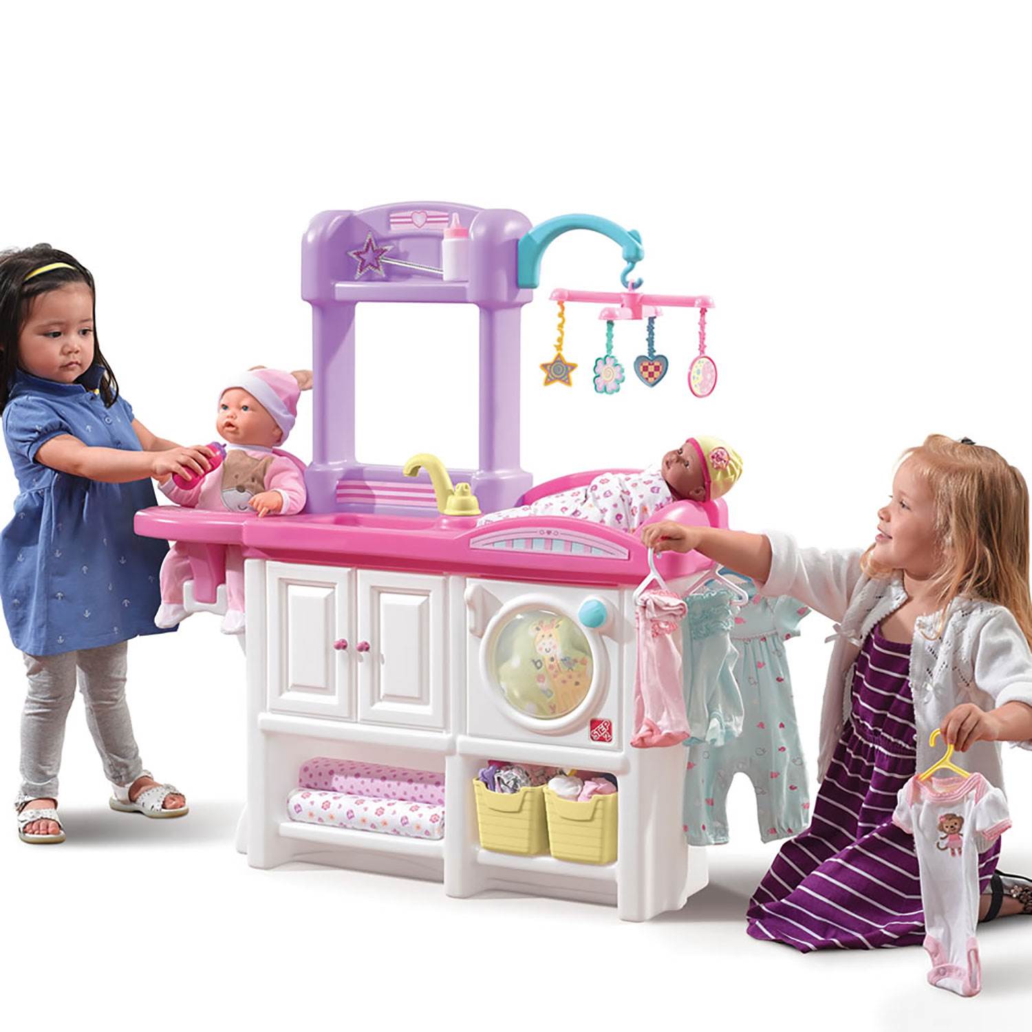 Step2 Love and Care Deluxe Doll Pretend Play Girls Nursery Toy Playset(Open Box) - VMInnovations