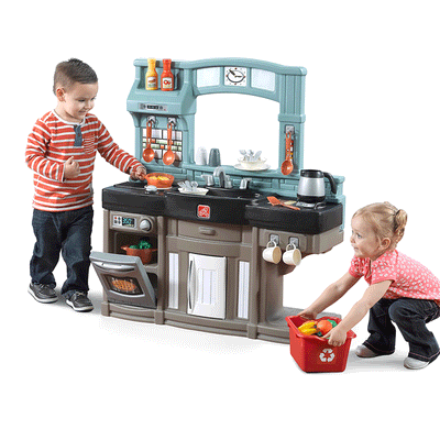 Step2 Pretend Play Kids Best Chef's Toy Cooking Kitchen Set with Accessories