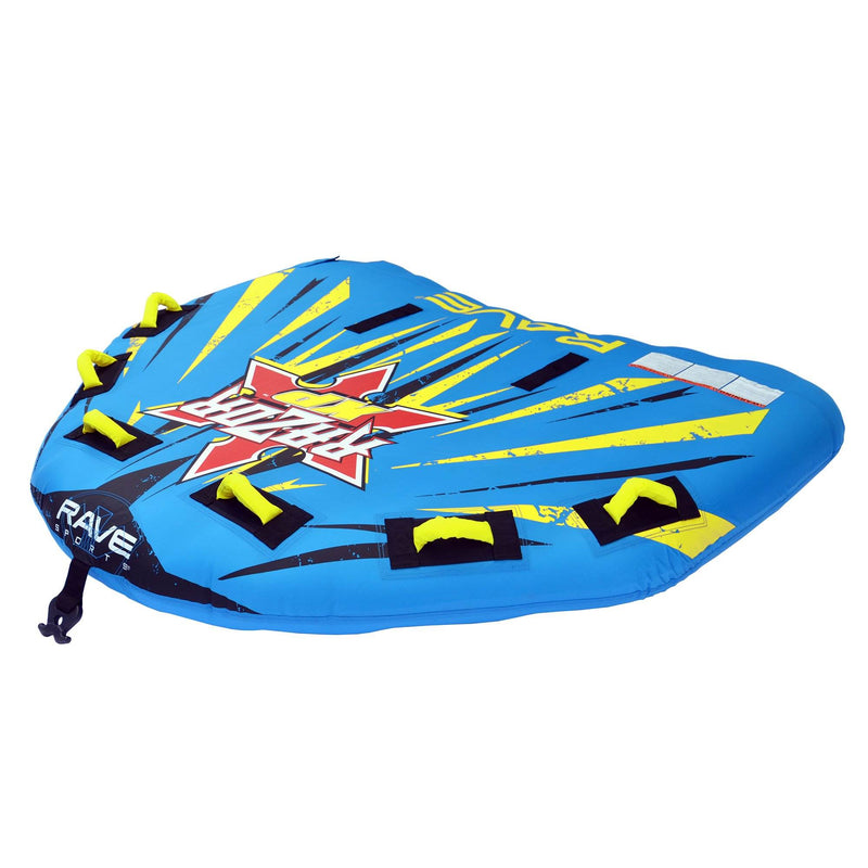 RAVE Sports Razor XP Inflatable 3 Person Towable Boat Lake Water Raft, Blue