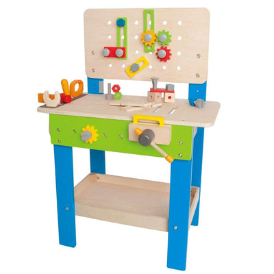 Hape Wooden Kids 3+ Master Tool & Workbench Toy Pretend Builder Set (Open Box)
