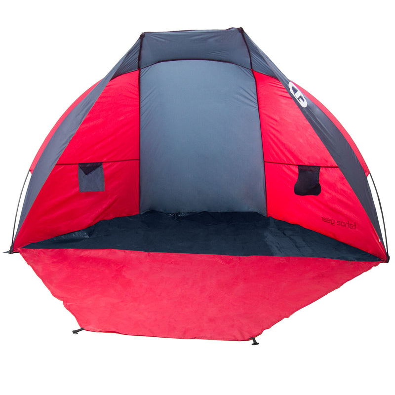 Tahoe Gear CruzBay Shelter Shade Tent Canopy, Coral Red (Refurbished)