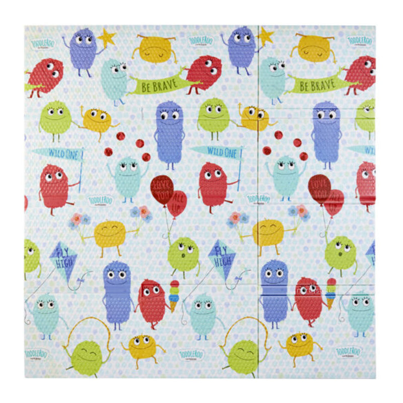 Toddleroo by North States 71 Inch Superyard Folding Toddleroo Friends Play Mat