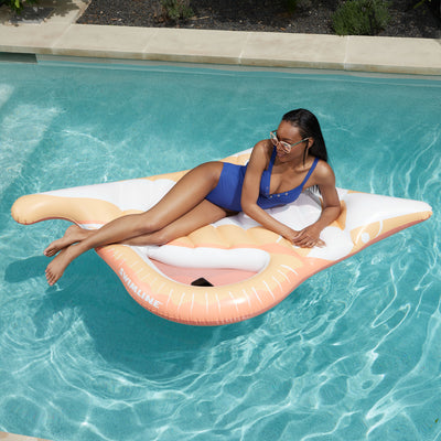 Swimline Inflatable Giant Seashell Swimming Pool or Lake Floating Water Raft