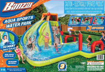 Banzai Aqua Sports Water Park Inflatable Aquatic Activity Play Center(For Parts)