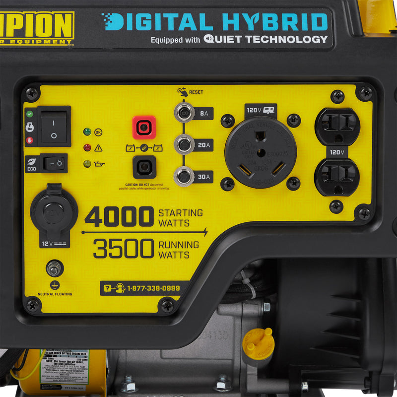 Champion 4000-Watt RV-Ready Quiet Technology Digital Hybrid Open Frame Inverter
