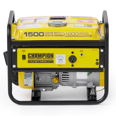 Champion 1200 Watt Portable Quiet Recoil Start Gas Powered Home & RV Generator - VMInnovations