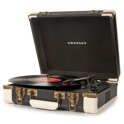 Crosley Executive Enabled USB 3-Speed Portable Record Player Turntable, Black
