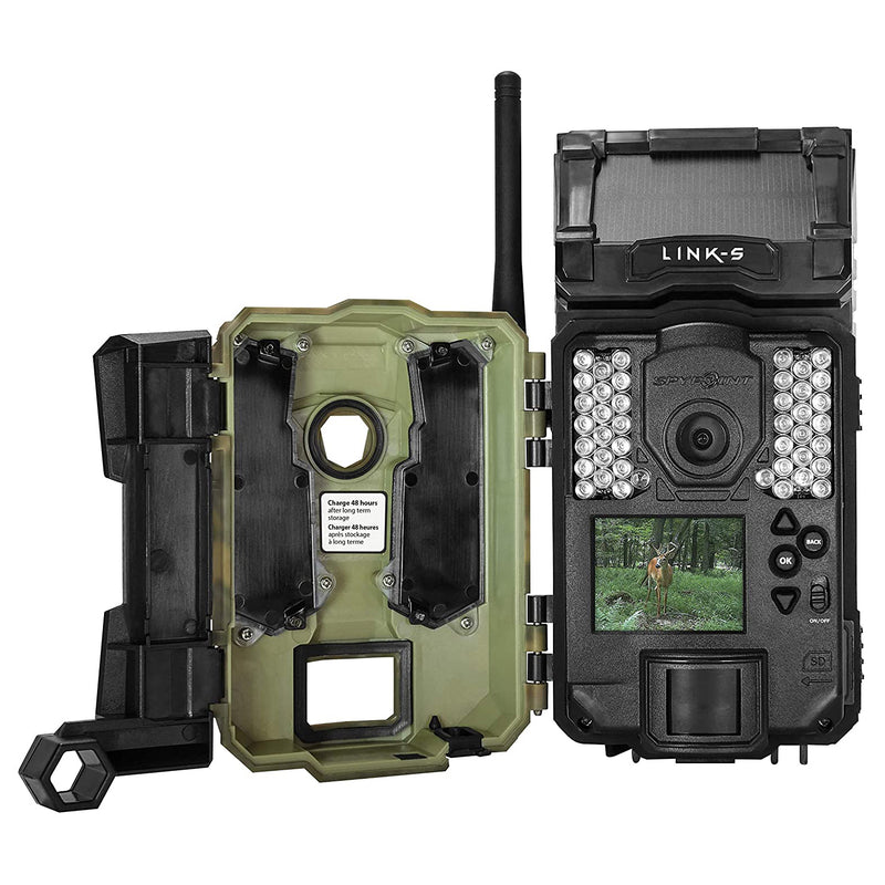 SPYPOINT LINK-S 12MP Solar 4G LTE HD Video Hunting Game Trail Camera (3 Pack)