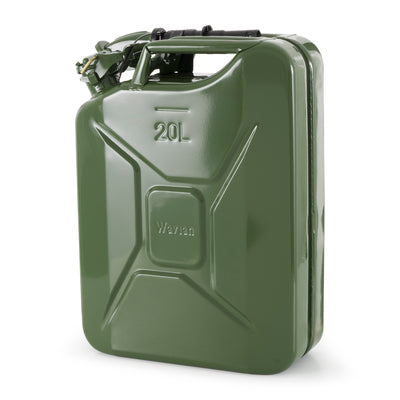 4) Wavian 3008 5.3 Gallon 20 Liter Authentic CARB Jerry Can w/Spout, Green