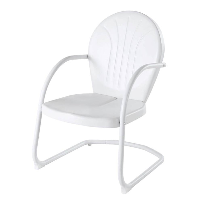 Crosley Furniture CO1001A-WH Griffith Vintage Inspired Outdoor Chair, White