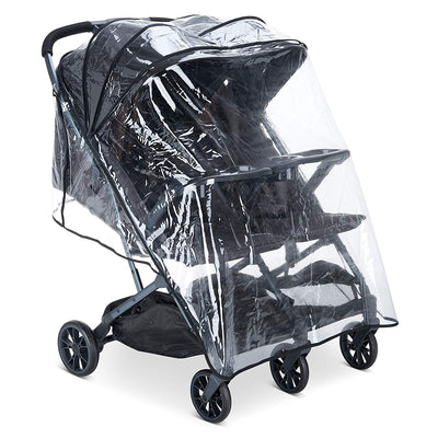 Joovy KooperX2 Ventilated Rain Cover for 2 Passenger Children's Stroller, Clear