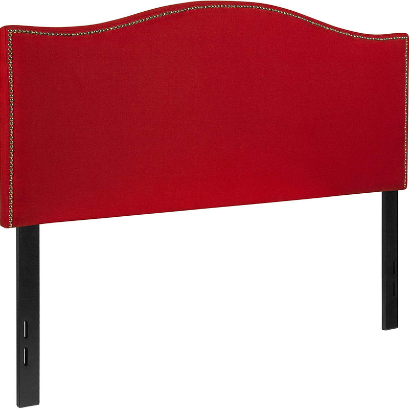 Flash Furniture Lexington Upholstered Full Size Headboard with Trim & Red Fabric