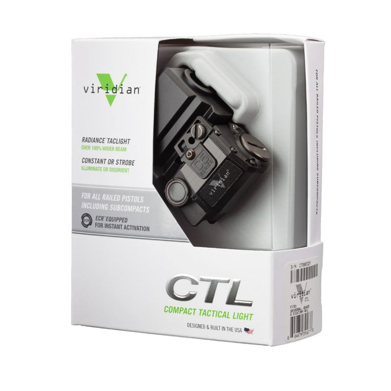 Viridian CTL 140 Lumen LED Subcompact Handgun Tactical Gun Light