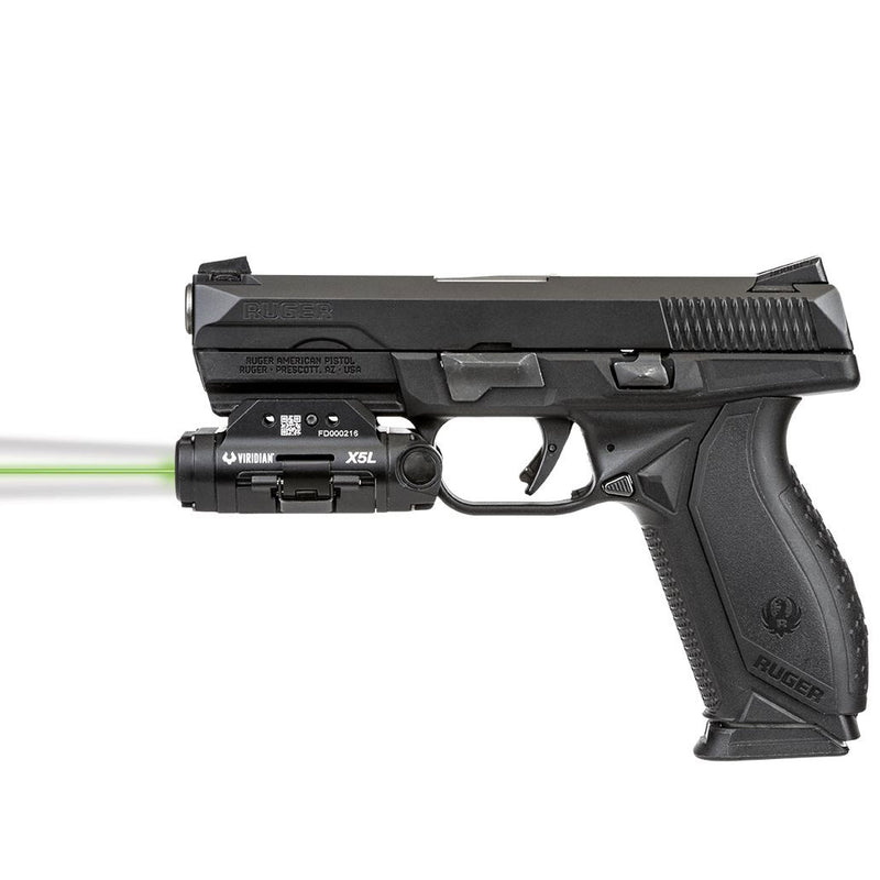 Viridian X5L Gen 3 Rechargeable Battery Laser and Tactical Light Green Gun Sight