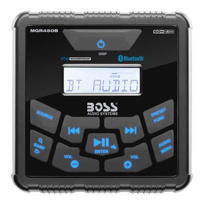BOSS Audio MGR450B Marine Bluetooth MP3 Radio Stereo Boat Audio Receiver Player