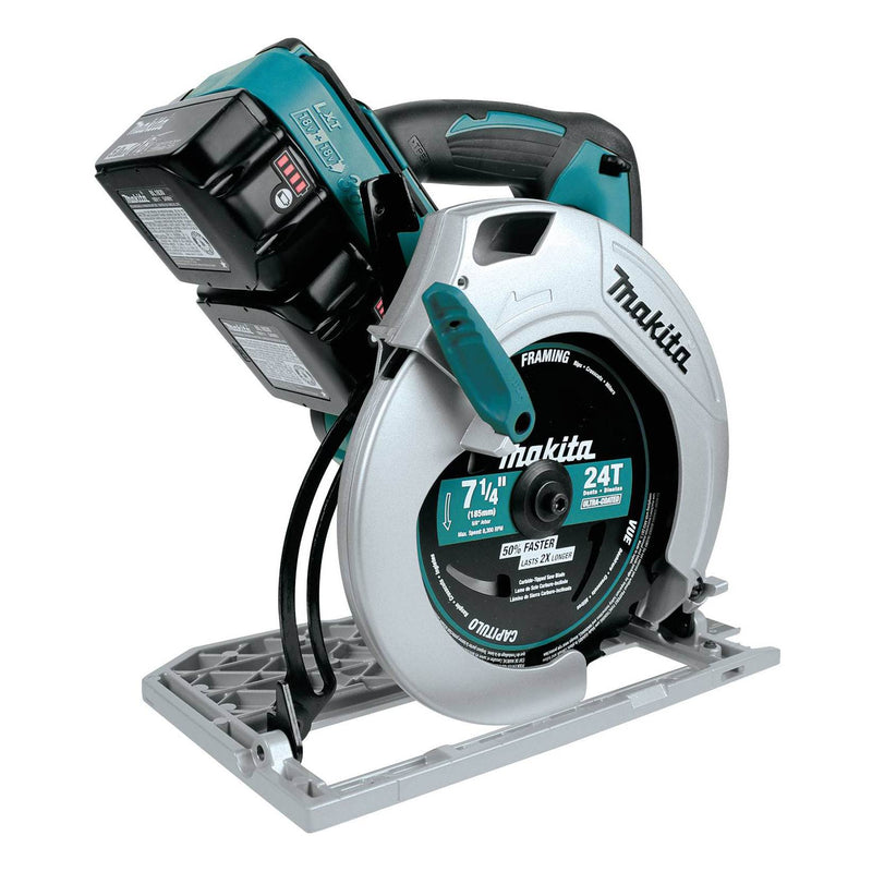 Makita X2 LXT 5 Ah Lithium Ion 7-1/4 Inch Cordless Circular Saw Kit with Charger