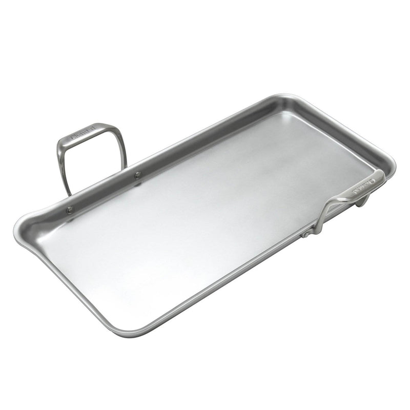 Chantal 19 x 9.5 In Induction 21 Stainless Steel Heavy Gauge Tri Ply Griddle Pan