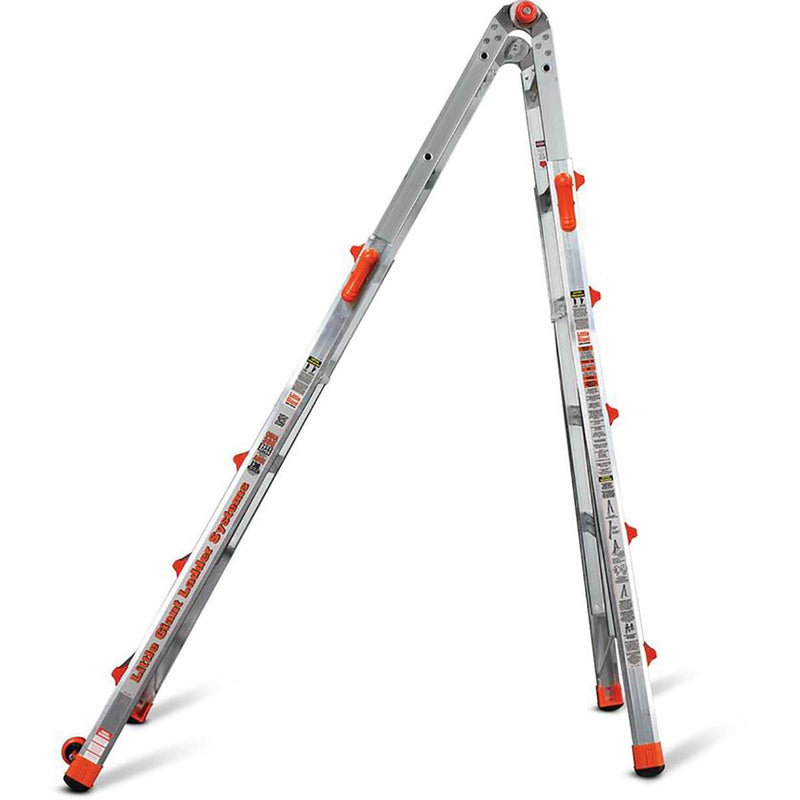 Little Giant Ladder Systems 22 Ft Aluminum Ladder w/ 375 LB Rated Work Platform