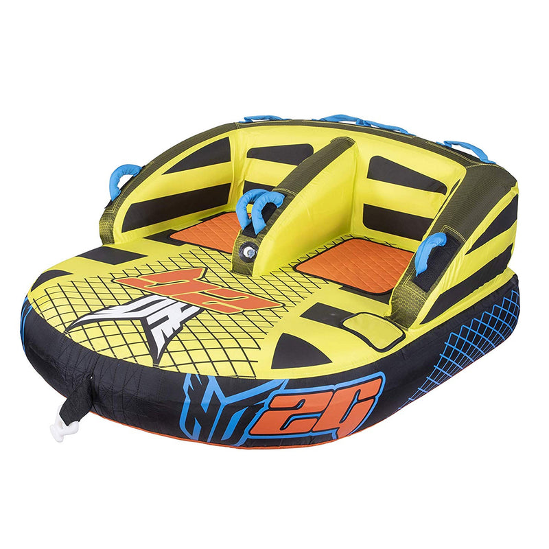 HO Sports 96702000-HO 2G 2 Rider Multi Direction Towable Inflatable Nylon Tube