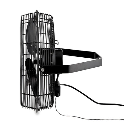 iLiving ILG8E18-15 18 Inch Wall Mounted Adjustable Outdoor Waterproof Fan, Black